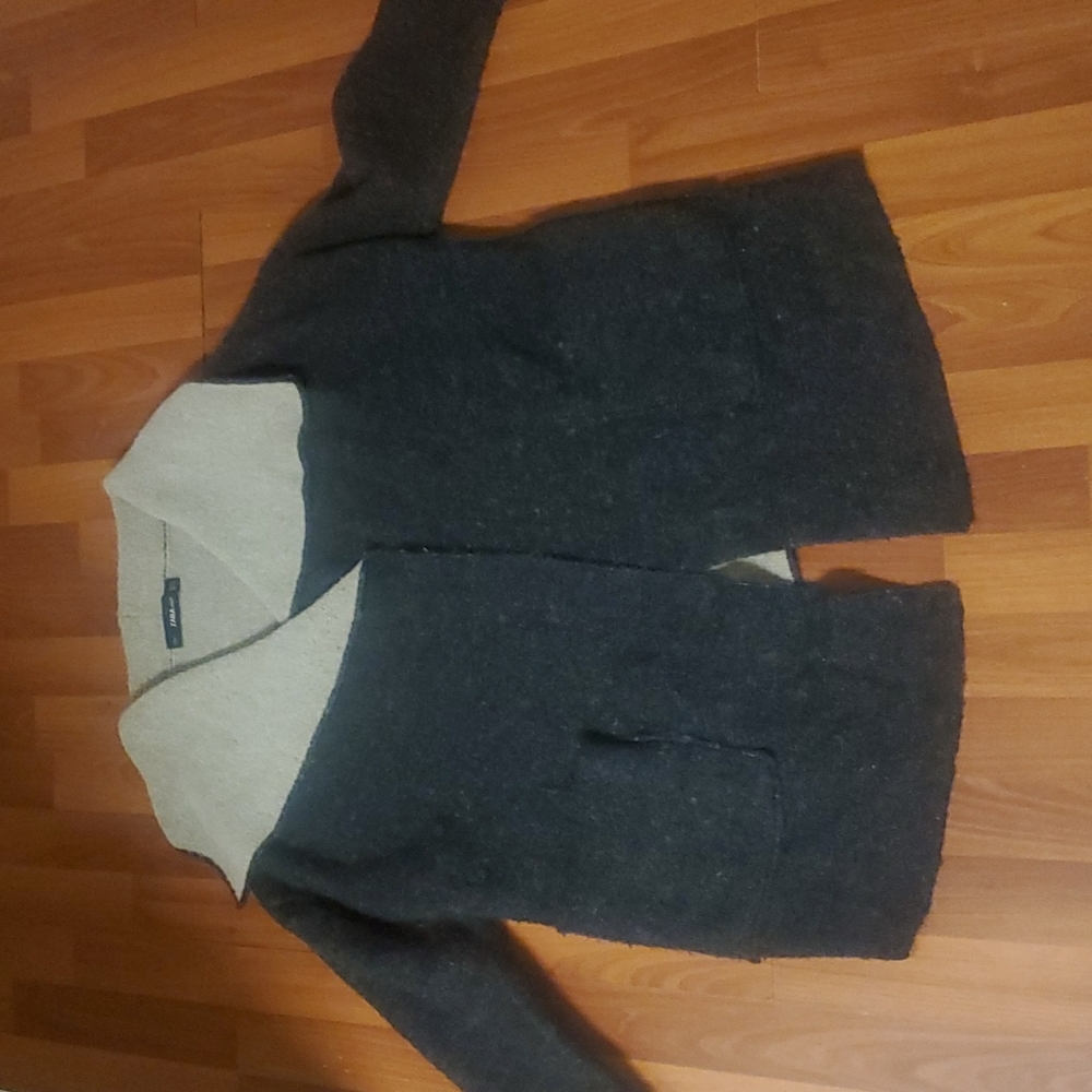 Zara knit open front waterfall cascading oversized cardigan size small